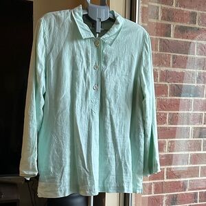 J. Jill Mint Green Blouse